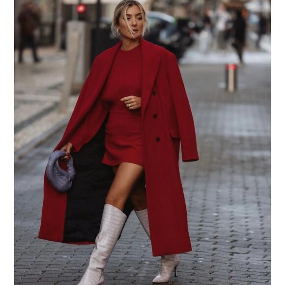 ZARA BLOGGER FAVORITE KNIT SWEATER WITH DROPPED SHOULDER - Picture 2 of 13